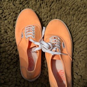 Vans Women's Orange Canvas Sneakers